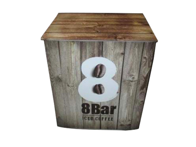 Demonstration Table with Fake Wood Grain