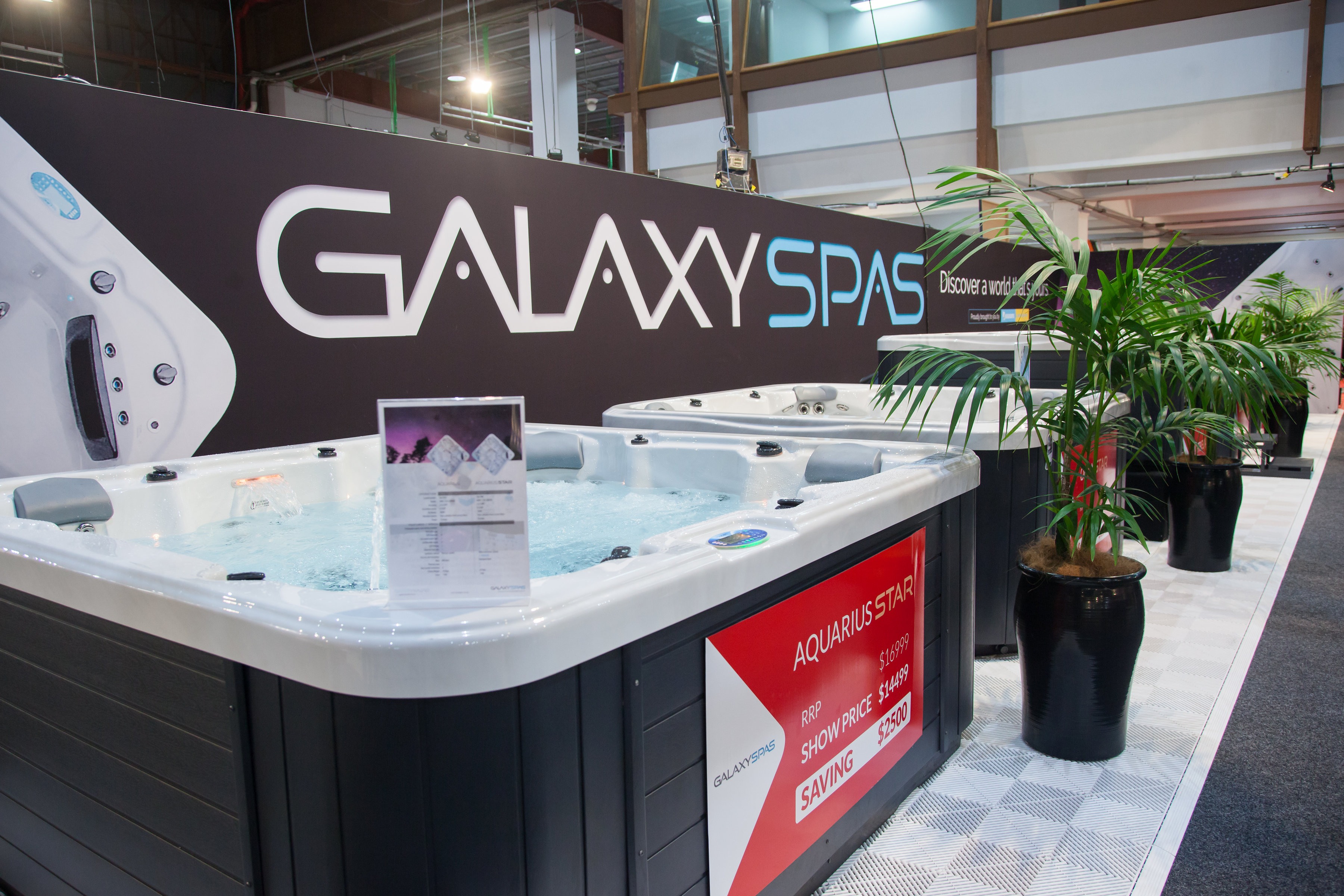 9 metre wide Brandframe on exhibition stand