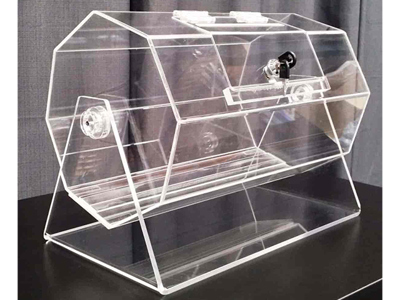 Clear Raffle Barrel