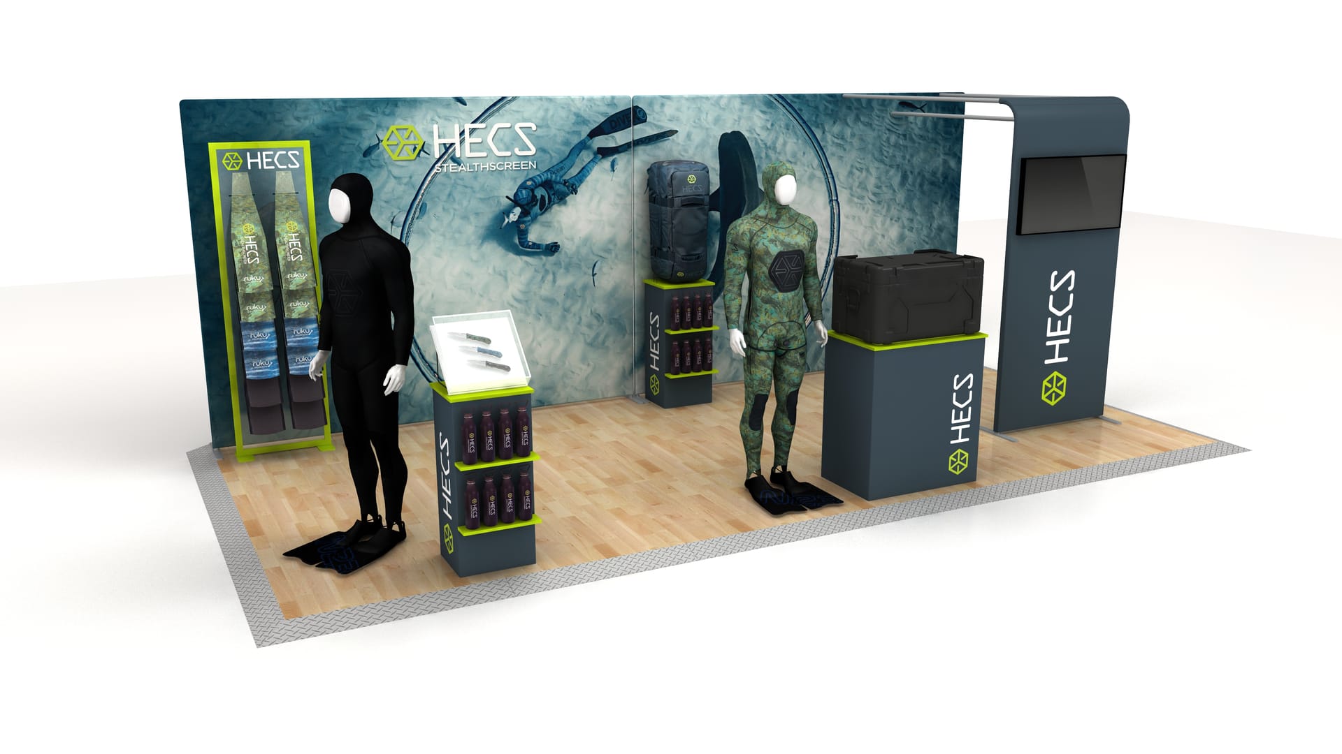 Curved Exhibition Display Wall