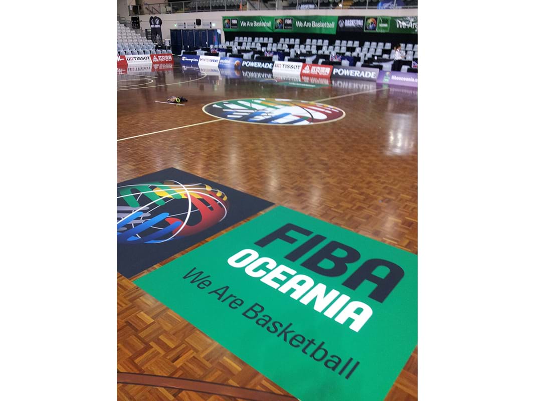 Floor graphics can use temporary adhesives so they come off easily after the event