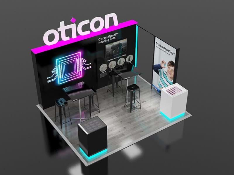 Bespoke exhibition stand design and build for Yale and Assa Abloy