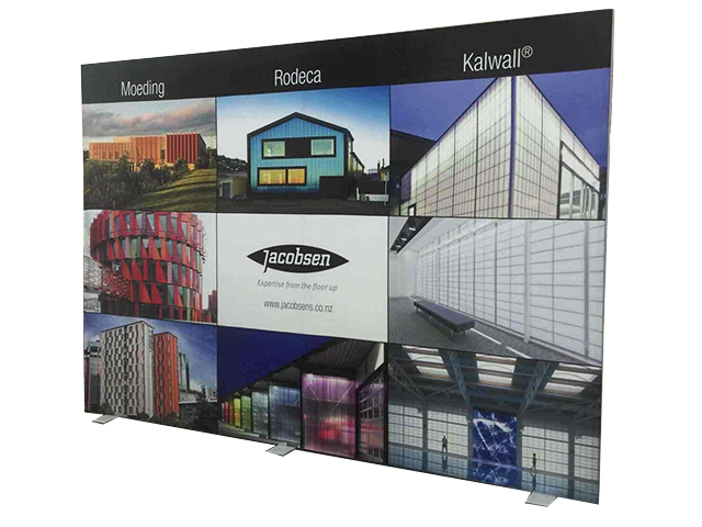 Low Profile Fabric Display Wall