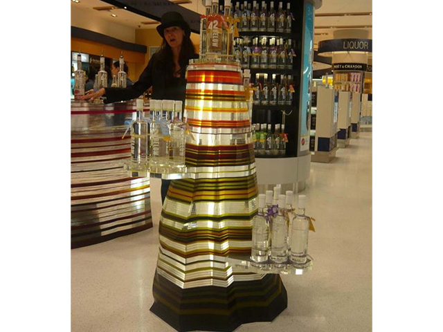 Custom acrylic display stand