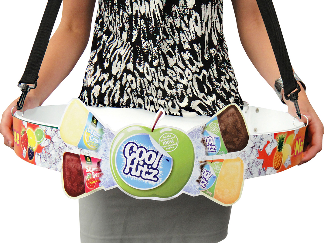 Graphic strips can have profile cutting for added attention