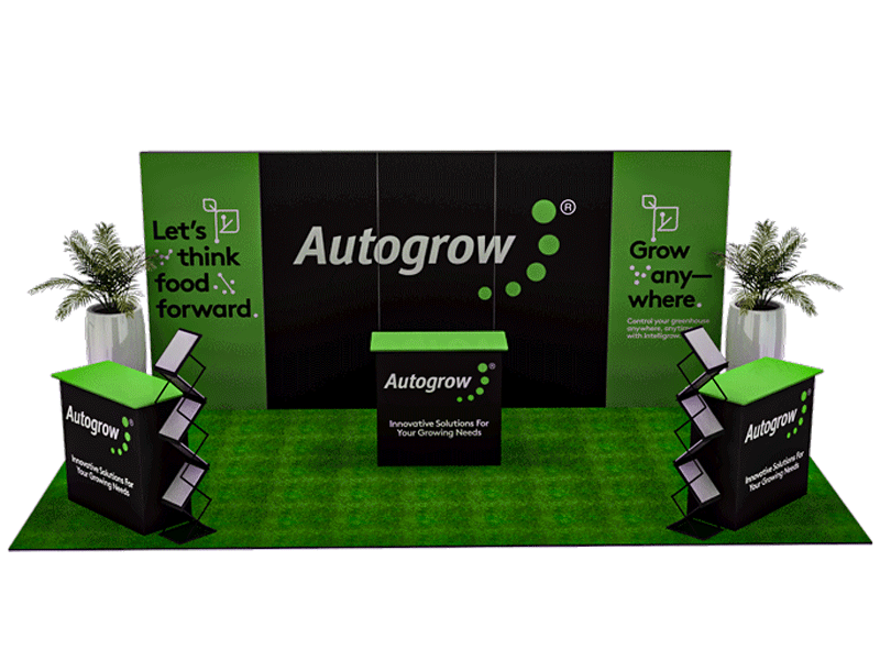 6 metre wide exhibition booth wall