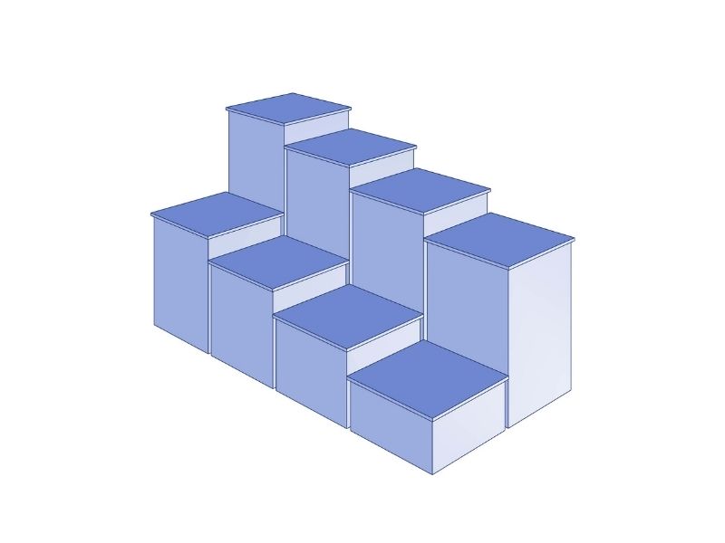 Double Staircase Plinth Kit