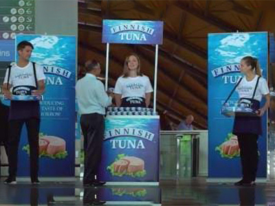 Train Station Product Sampling