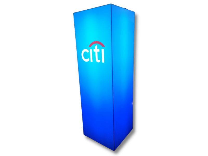 Custom lightbox graphics allow for light to shine through the graphic from behind