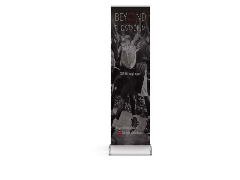 500mm wide Premier pull-up banner stand