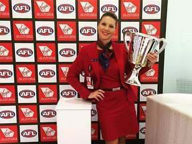 Plinth for premiership cup