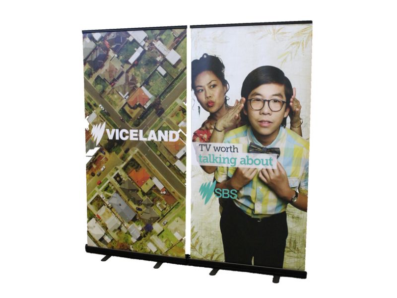 recycled pull-up banner stands