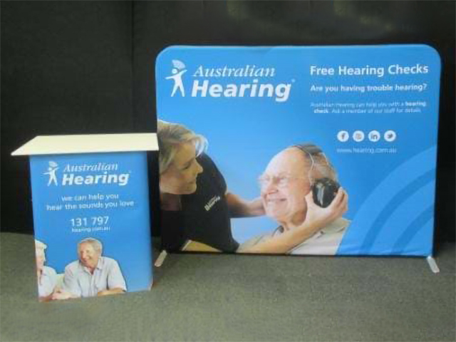 Sales Table and Branded Wall for Shopping Centres