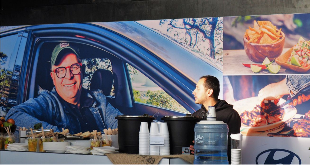 Giant Backdrop Wall Hyundai