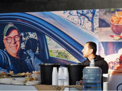 Giant Backdrop Wall Hyundai