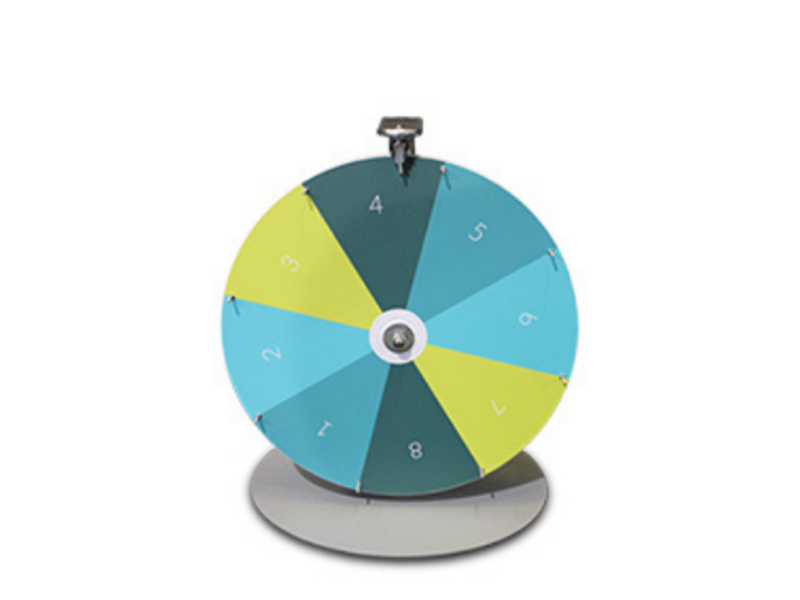 Counter top prize wheels