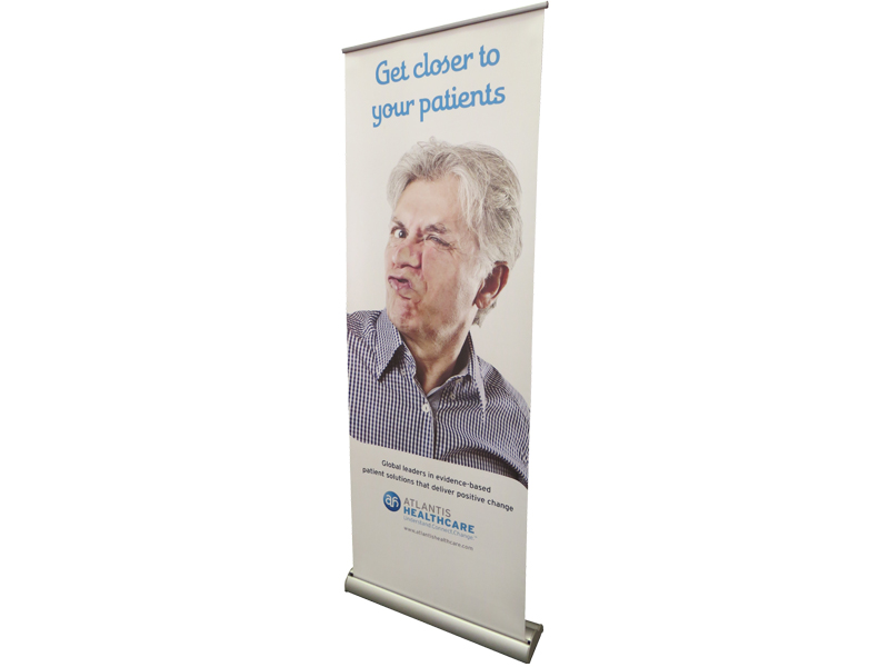 recycled pull-up banner stand