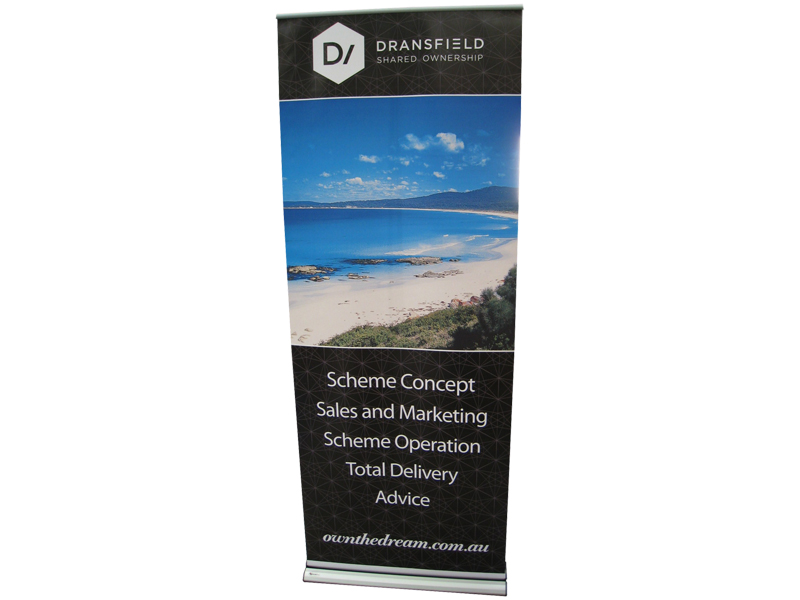 recycled pull-up banner stand
