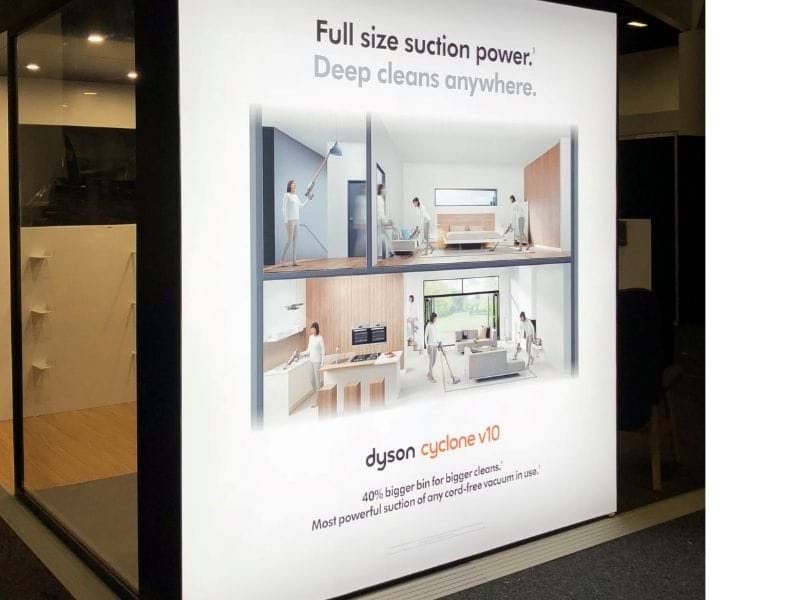 Lightbox with black framing