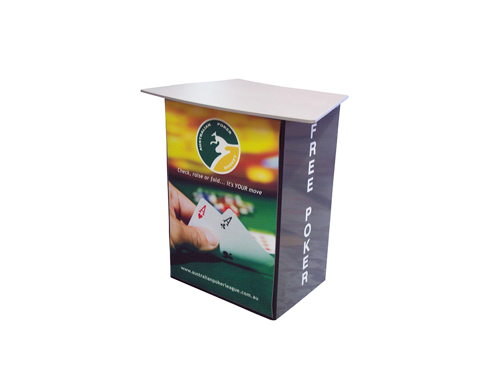  Most popular: white table top and interchangeable graphic wrap