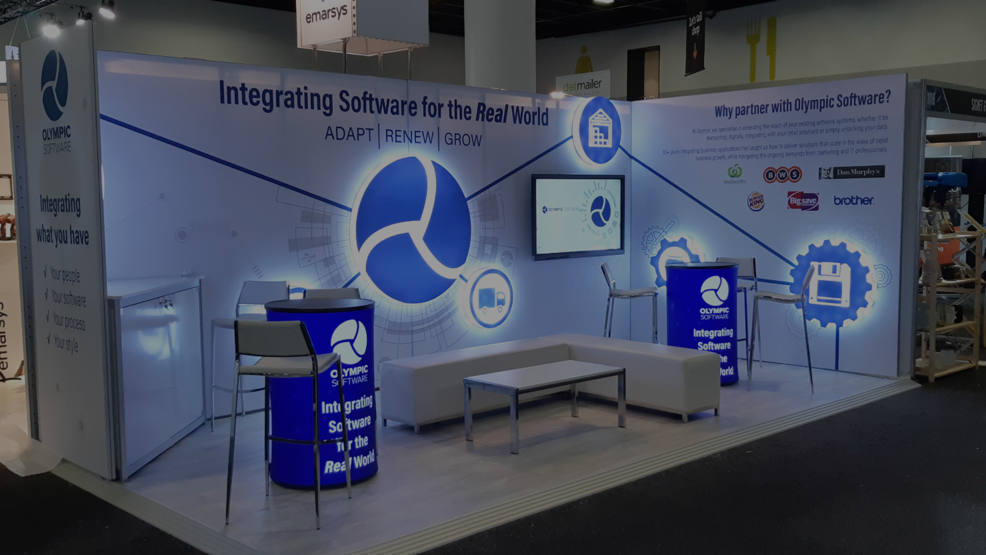 Raised exhibition flooring