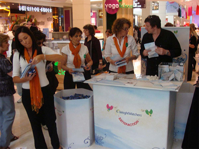 Demo Counter with Branded Top