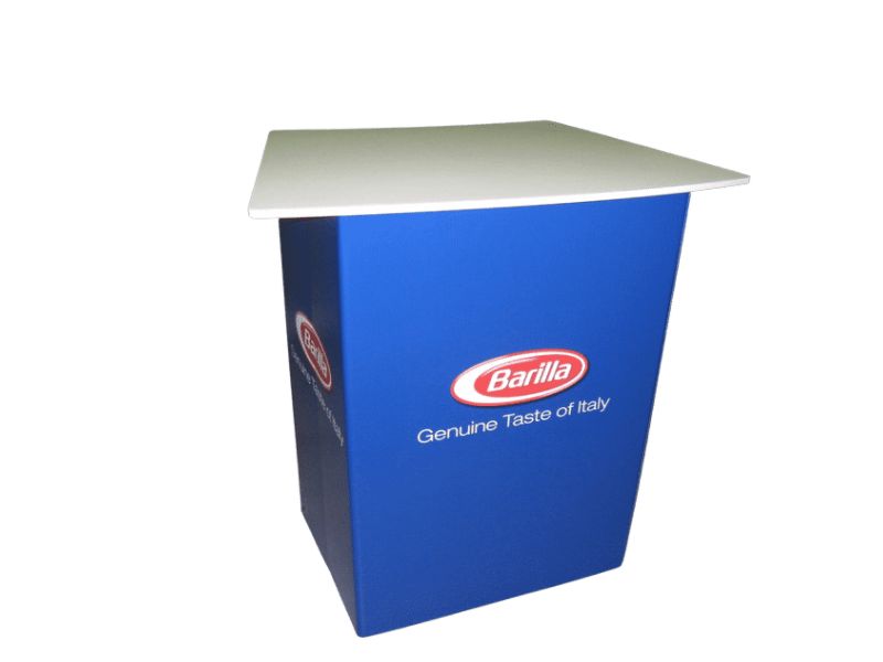 Most popular: white table top and interchangeable graphic wrap