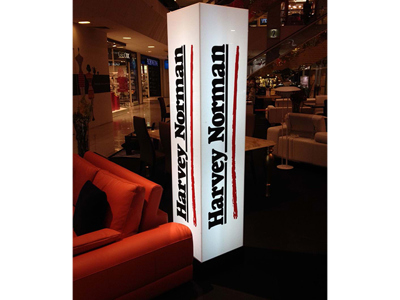 Illuminated Display Tower with Branding