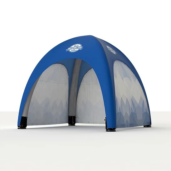 3m inflatable gazebo with 3 single-sided printed doors