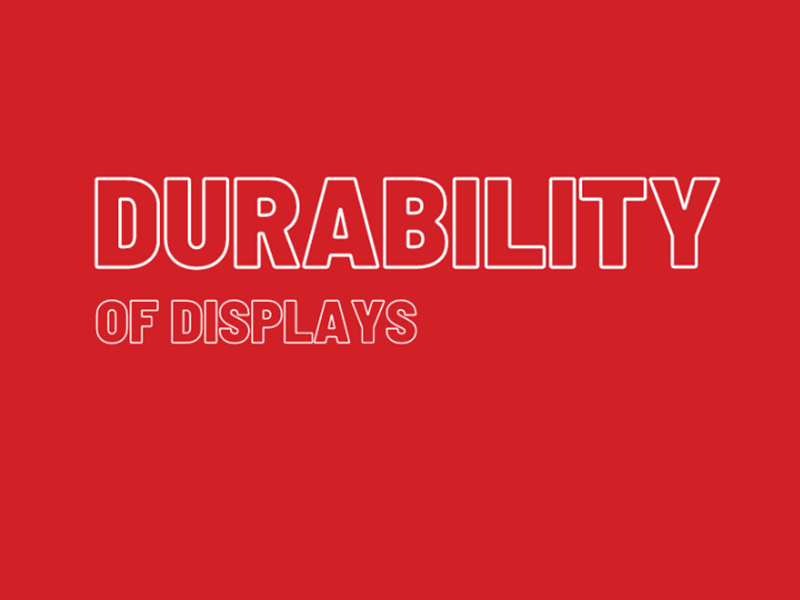  What is the average lifespan of exhibition displays?