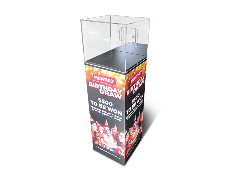 Shopping Centre Entry Box with printing