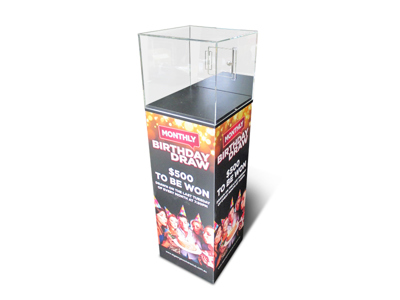 Shopping Centre Entry Box with printing