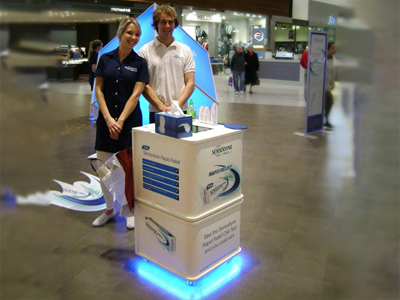 Customised Retail Display on Castors