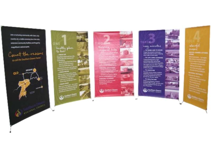 x banner stand set