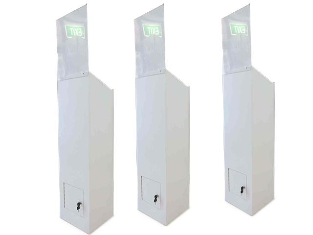 White Timber Entry Unit With Lockable Entry Door At Base