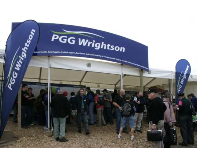 Teardrop Flags With Marquee