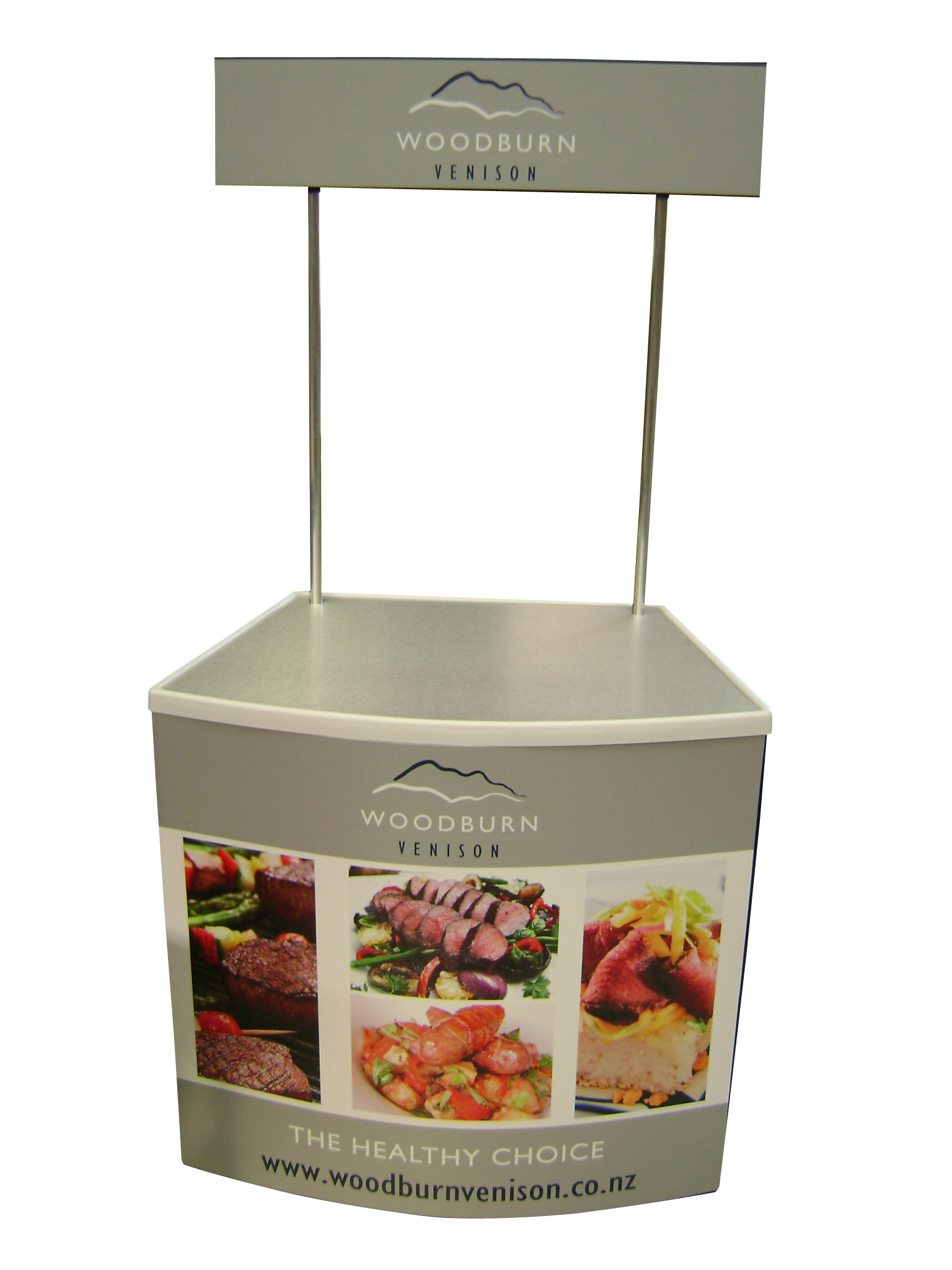 Optional header board on two poles