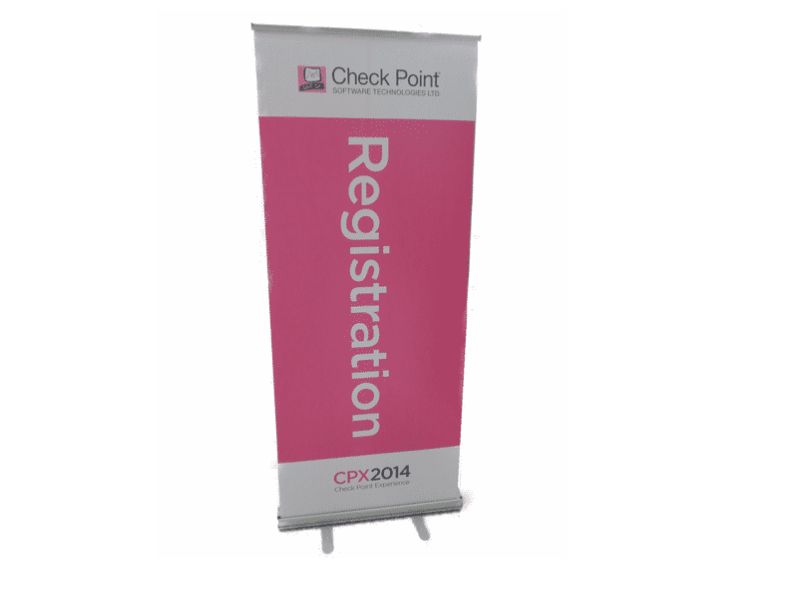 recycled pull-up banner stand