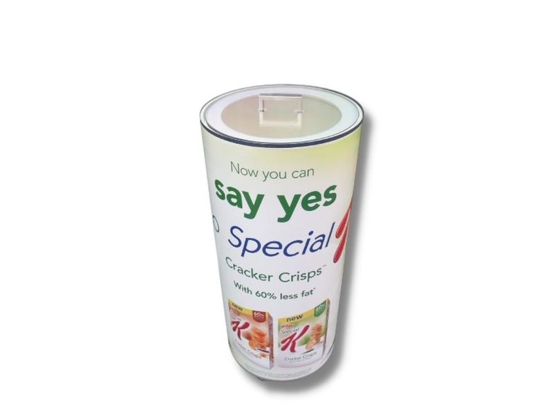 Standard size wheeled sampling bin with lid