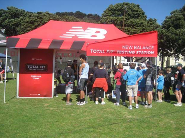 Outdoor marquees, flags, banners