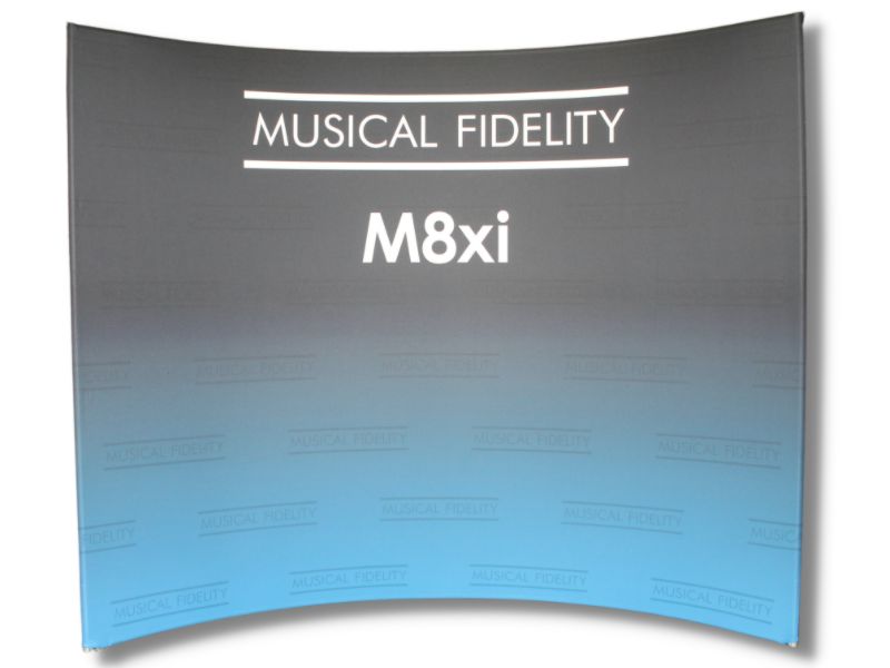 Curved SuperWall with square frame corners