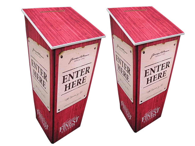 Angled Portable entry boxes