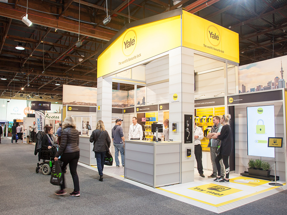 BESPOKE EXHIBITION STAND FOR YALE LOCKS AT HOME SHOW