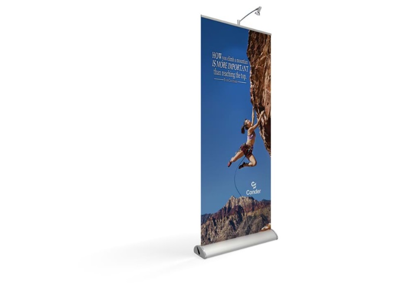 Premier 850mm pull up banner stands for ANZ