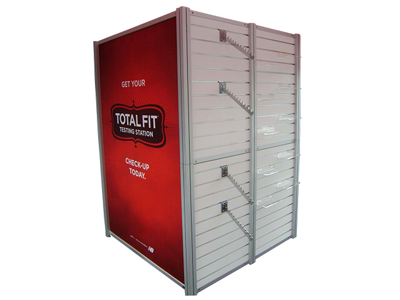 Slat Wall Change Booth Combo