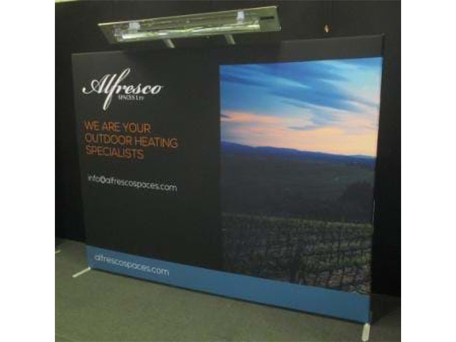 Superwall Backdrop Banner with Custom Stand