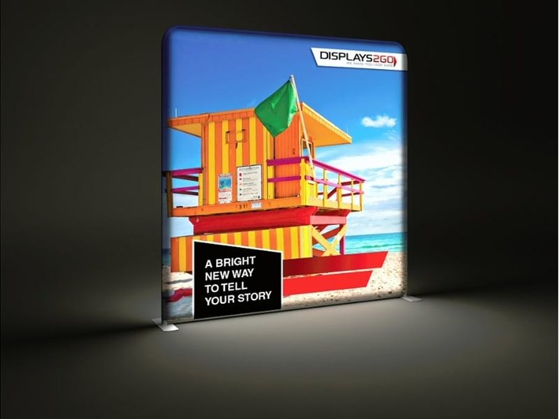 2.4m wide portable lightbox wall 