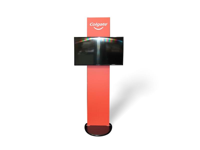 TV 2 Go with 42" TV and custom printed backing panel