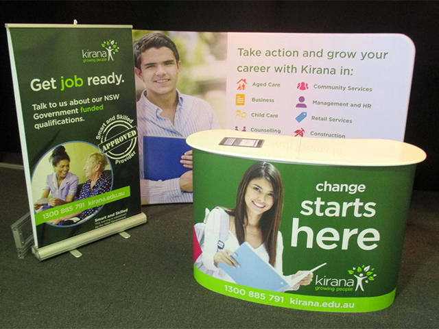 B Series Pop Up Counter with Inbuilt Ipad Event Display