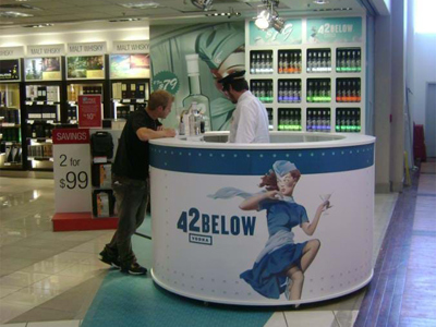 Drinks Sampling Counter